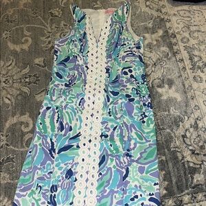 Lilly Pulitzer Sleeveless Dress with Lace Detail